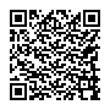 QR kód a telefonszámhoz +17749998415