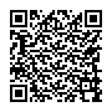 QR Code สำหรับหมายเลขโทรศัพท์ +17749998416