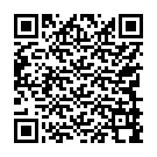 QR-Code für Telefonnummer +17749998434