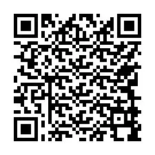 QR-Code für Telefonnummer +17749998436