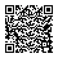 QR-code voor telefoonnummer +17749998437