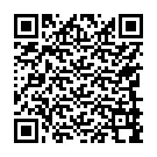 QR код за телефонен номер +17749998442