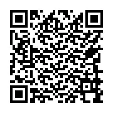 QR kód a telefonszámhoz +17749998443