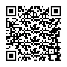 QR-code voor telefoonnummer +17749998456