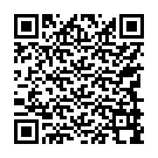 QR-код для номера телефона +17749998460