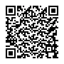 QR kód a telefonszámhoz +17749998461