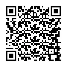 QR kód a telefonszámhoz +17749998474