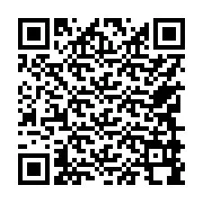 QR kód a telefonszámhoz +17749998477