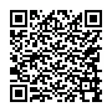 QR kód a telefonszámhoz +17749998479