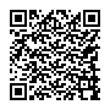 QR kód a telefonszámhoz +17749998485