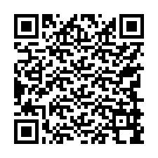 QR-код для номера телефона +17749998490