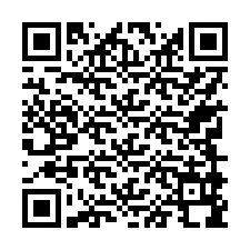 QR код за телефонен номер +17749998495