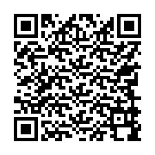 QR код за телефонен номер +17749998498