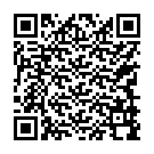 QR kód a telefonszámhoz +17749998521