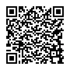 QR код за телефонен номер +17749998522