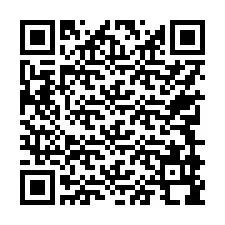 Kode QR untuk nomor Telepon +17749998529