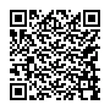 QR-код для номера телефона +17749998575