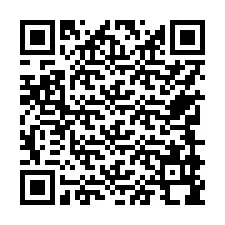 Codice QR per il numero di telefono +17749998587