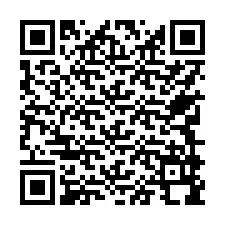 Codice QR per il numero di telefono +17749998623