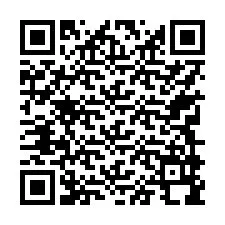 Código QR para número de teléfono +17749998665