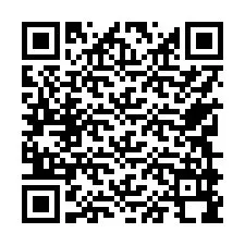 QR-code voor telefoonnummer +17749998677