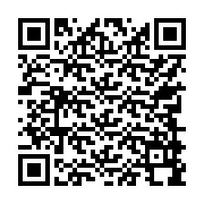 QR-Code für Telefonnummer +17749998698