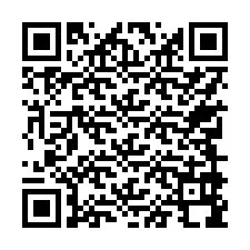 Kod QR dla numeru telefonu +17749998899