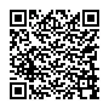 QR kód a telefonszámhoz +17749998918