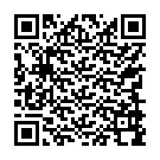 QR-код для номера телефона +17749998980