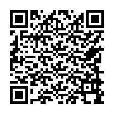 QR kód a telefonszámhoz +17749998997