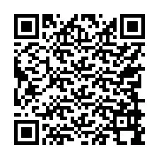 QR-koodi puhelinnumerolle +17749998998