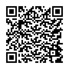 QR-koodi puhelinnumerolle +17754406244