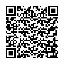 電話番号のQRコード +17758063000