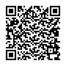 QR-код для номера телефона +17804938442