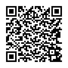 Código QR para número de teléfono +17862043418