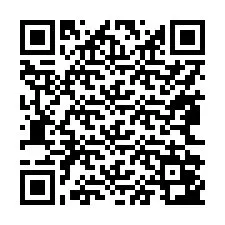 QR-koodi puhelinnumerolle +17862043428