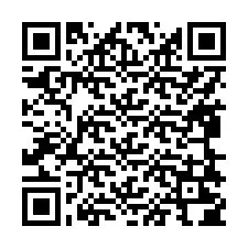 Código QR para número de teléfono +17868204002