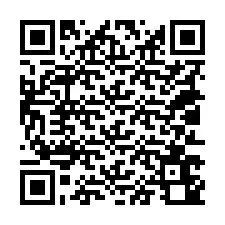 QR код за телефонен номер +18013640778