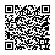 Código QR para número de telefone +18013967458