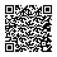 Código QR para número de teléfono +18014750163