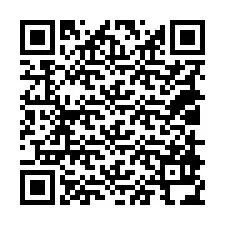 QR-koodi puhelinnumerolle +18018934969