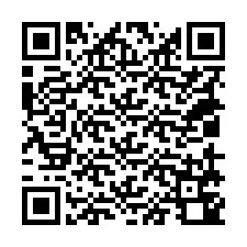 QR Code สำหรับหมายเลขโทรศัพท์ +18019740204