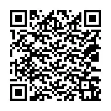 Código QR para número de telefone +18033261179