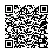 QR код за телефонен номер +18042420059