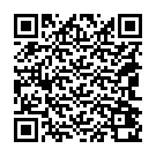 QR-koodi puhelinnumerolle +18042420350