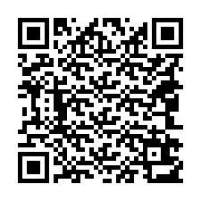 QR-koodi puhelinnumerolle +18042613402