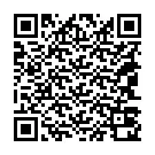 QR-code voor telefoonnummer +18043020870