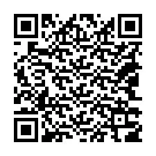 Código QR para número de teléfono +18043306629