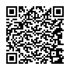 QR-koodi puhelinnumerolle +18043683952