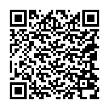 QR код за телефонен номер +18044038158